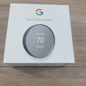 Google Nest Thermostat Charcoal New Open Box
